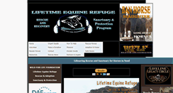 Desktop Screenshot of lifetimeequinerefuge.org